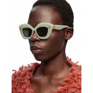 NEW!!! Loewe Lw40127I 95A Milky Green Cat-Eye Sunglasses Authentic